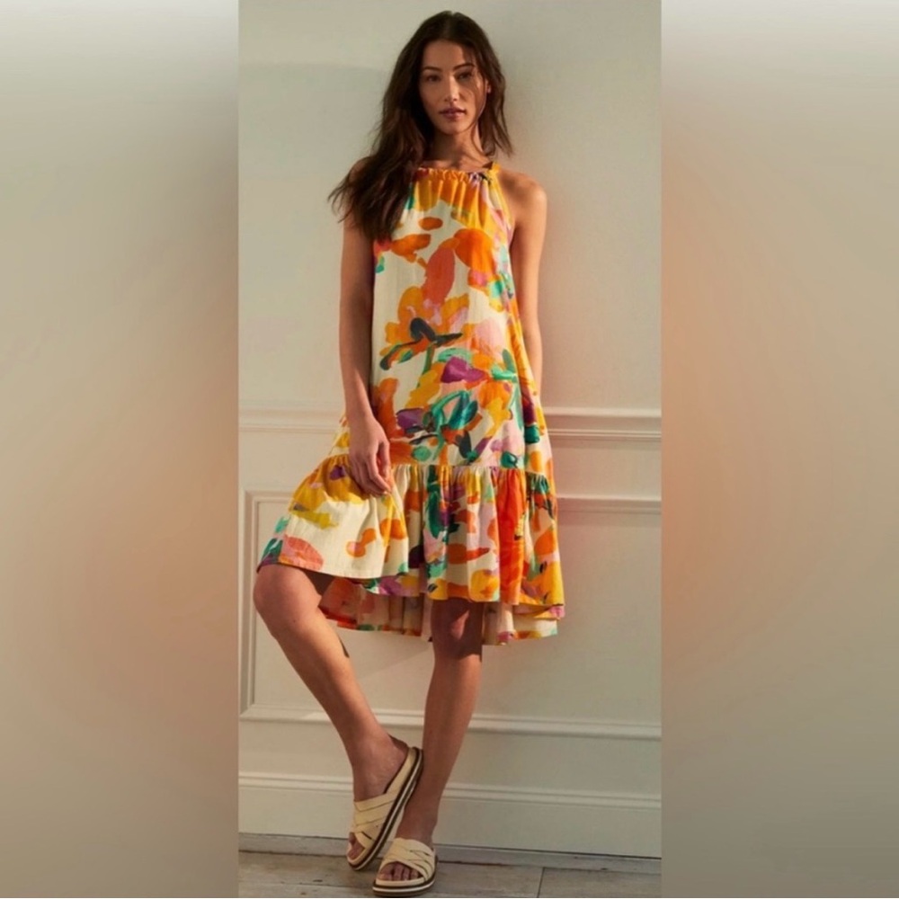 Daily Practice by Anthropologie Frida Cross-Back Dress Size Medium